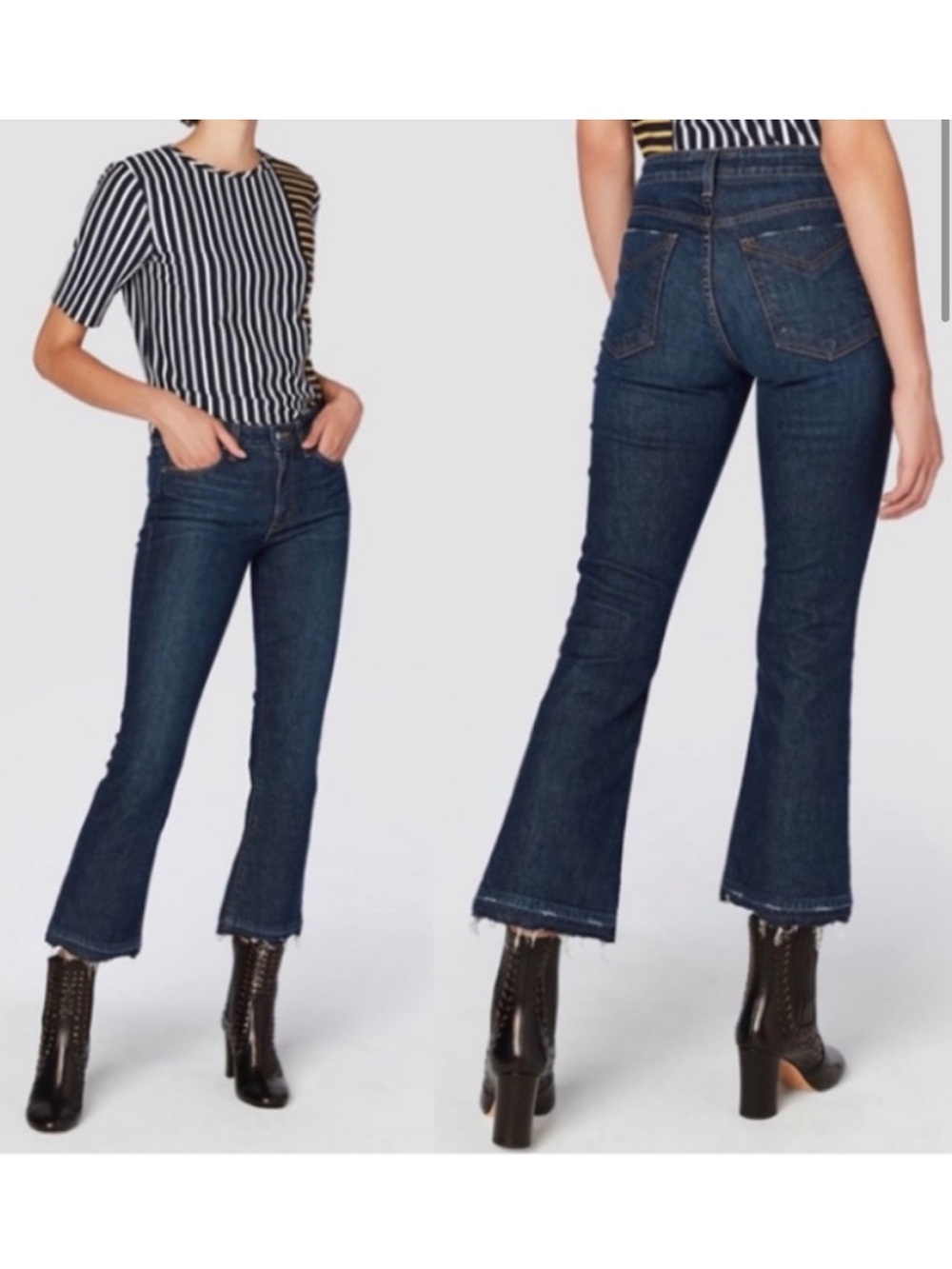 Derek Lam 10 Crosby Gia Cropped Flare Jeans